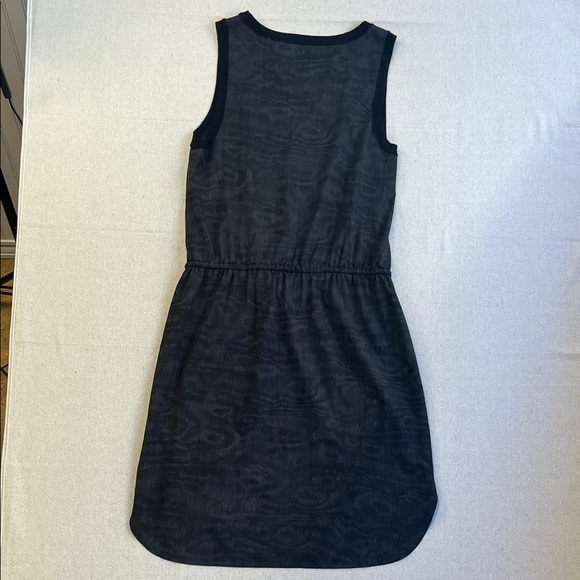 Athleta Sleeveless Dress Small Black Gray Drawstring Waist Active - Picture 7 of 7